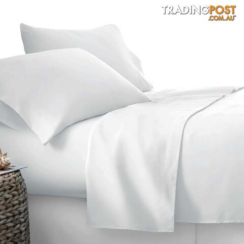 3 Piece Microfibre Sheet Set Single _ÑÐ White