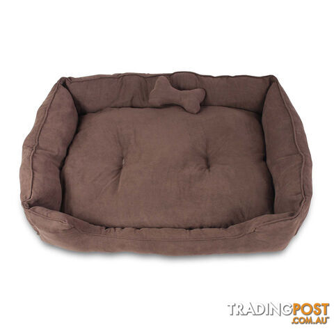 Faux Suede Washable Dog Bed - Medium