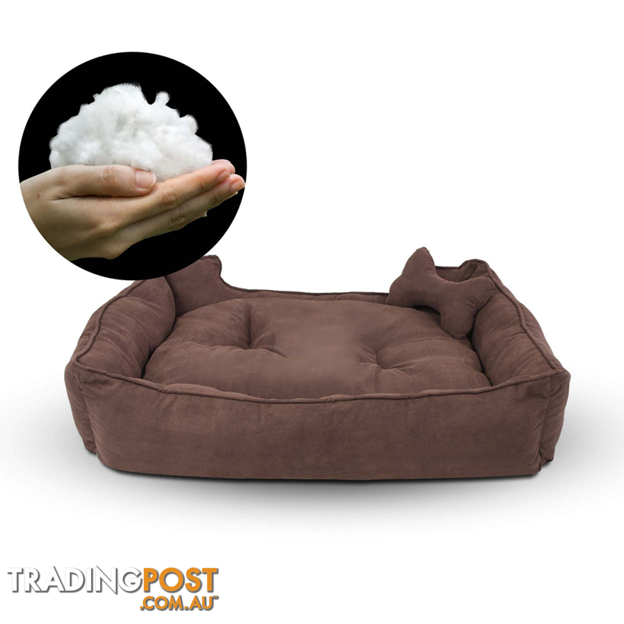 Faux Suede Washable Dog Bed - Medium