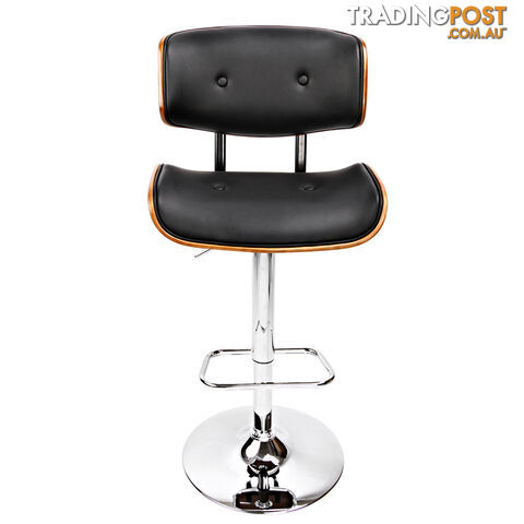 Sleek Wooden Barstool