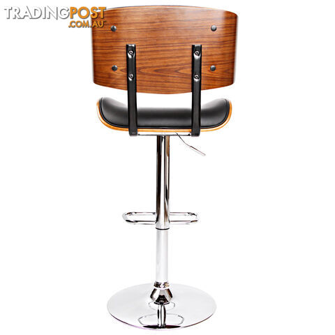 Sleek Wooden Barstool