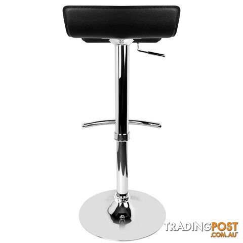 Set of 2 PVC Leather Kitchen Bar Stool Black - photo 5 of 9