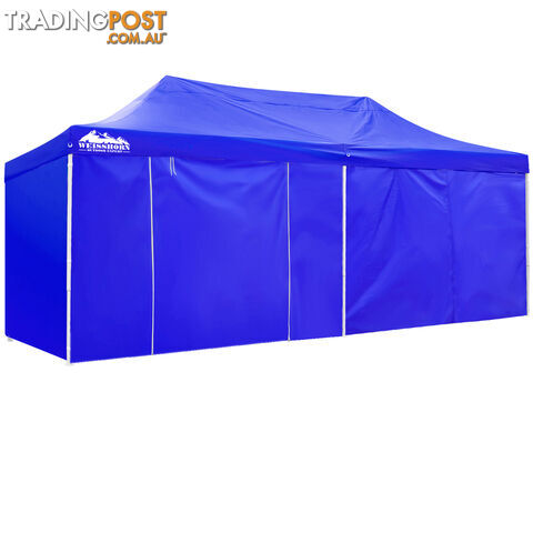 3m x 6m Folding Outdoor Gazebo Marquee Blue - photo 4 of 8
