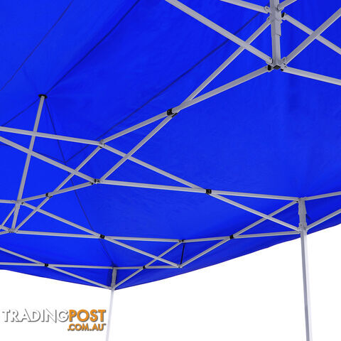 3m x 6m Folding Outdoor Gazebo Marquee Blue - photo 5 of 8