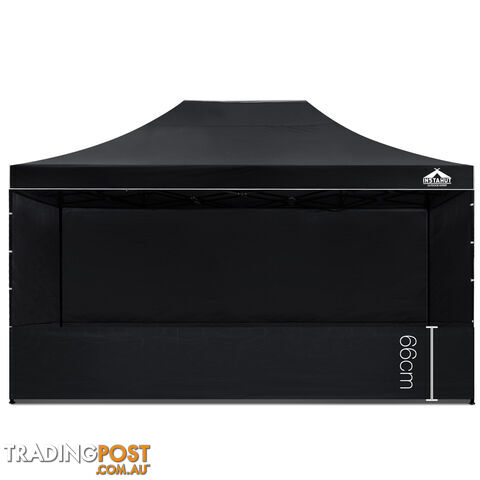 3x4.5 Pop Up Gazebo Hut with Sandbags Black - photo 4 of 12