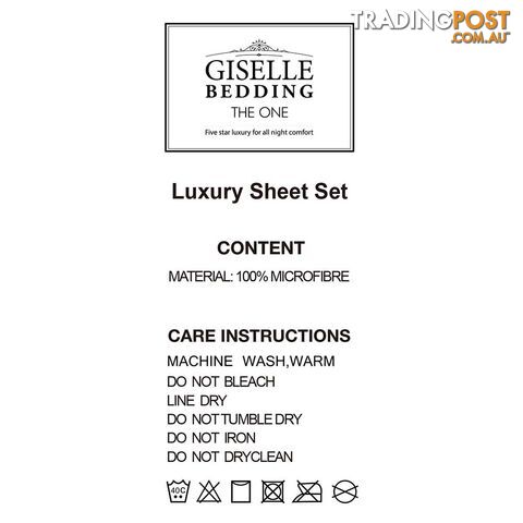 3 Piece Microfibre Sheet Set King Single _ÑÐ Purple - photo 4 of 4