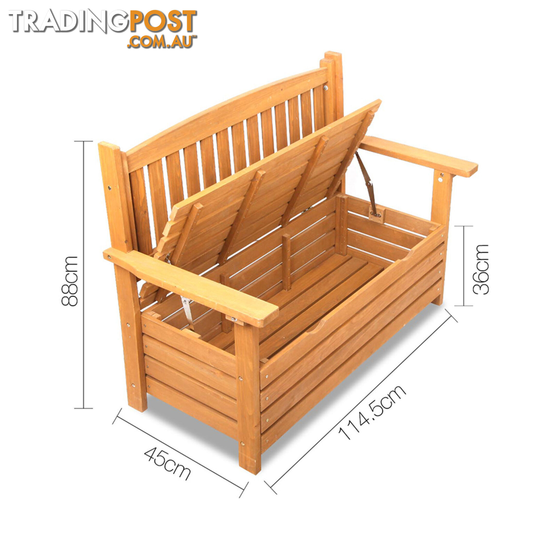 Wooden Outdoor Storage Bench