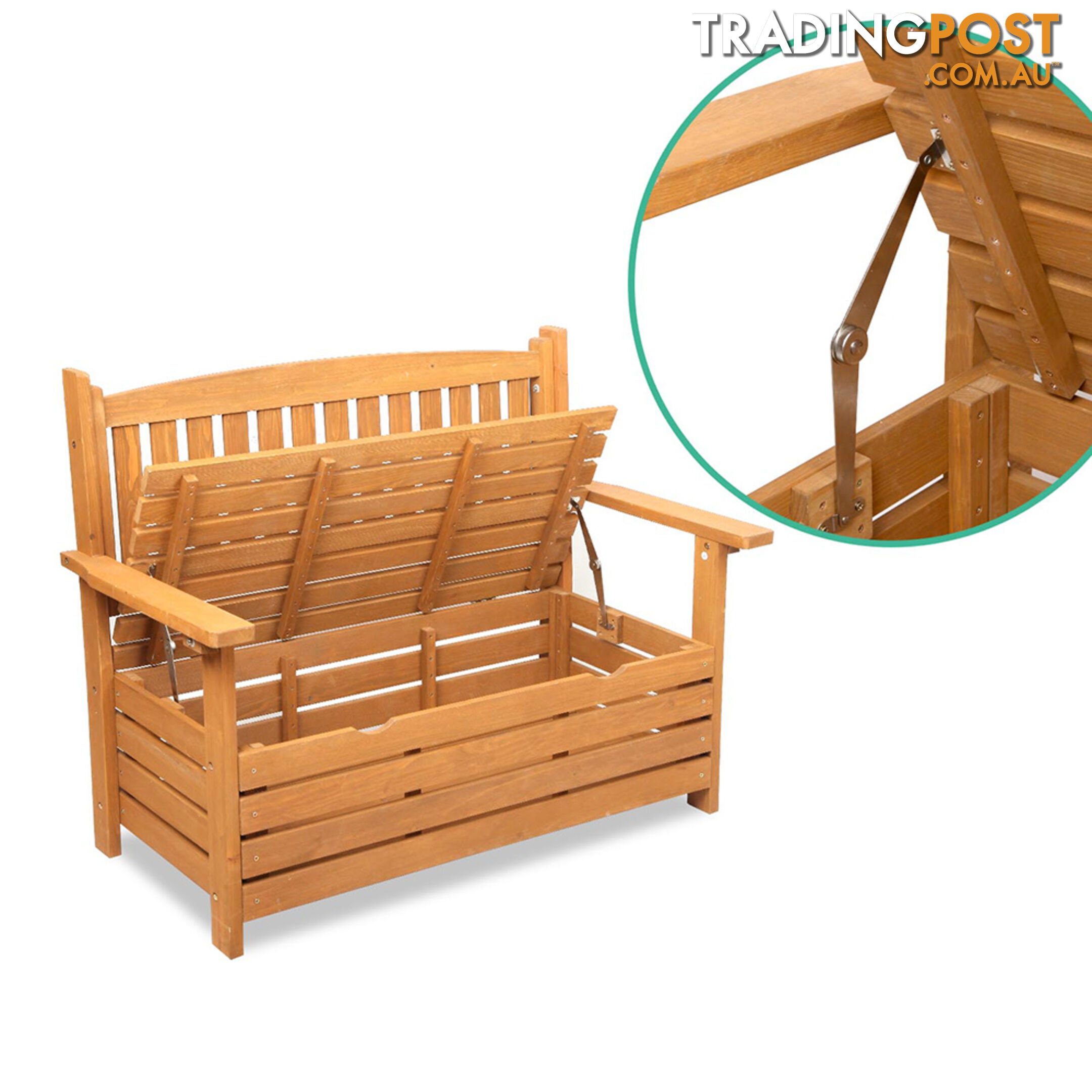 Wooden Outdoor Storage Bench