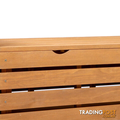 Wooden Outdoor Storage Bench