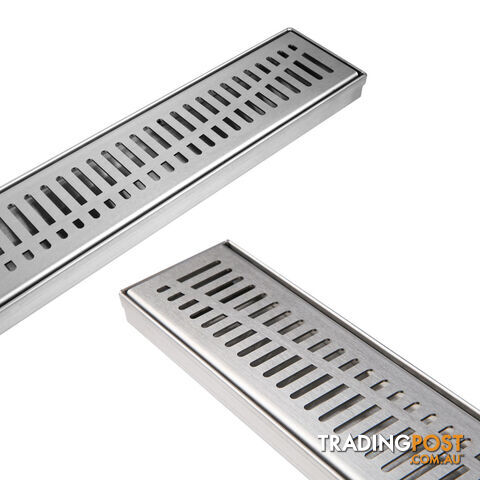 Wave Line Stainless Steel Shower Grate Drain Floor Bathroom 900mm