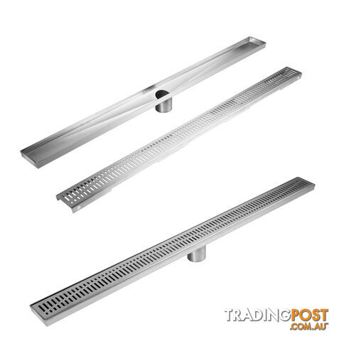 Wave Line Stainless Steel Shower Grate Drain Floor Bathroom 900mm