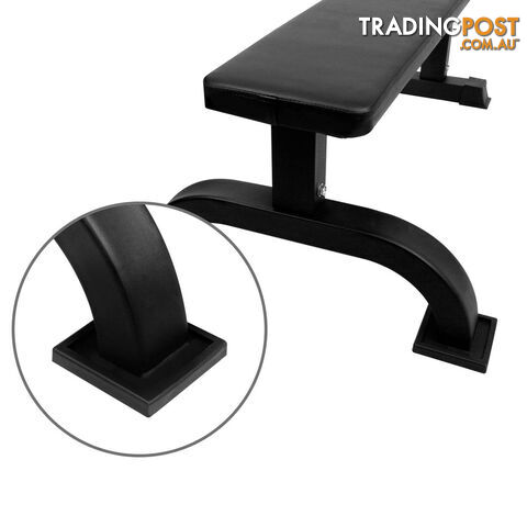 Fitness Flat Weight Bench Black