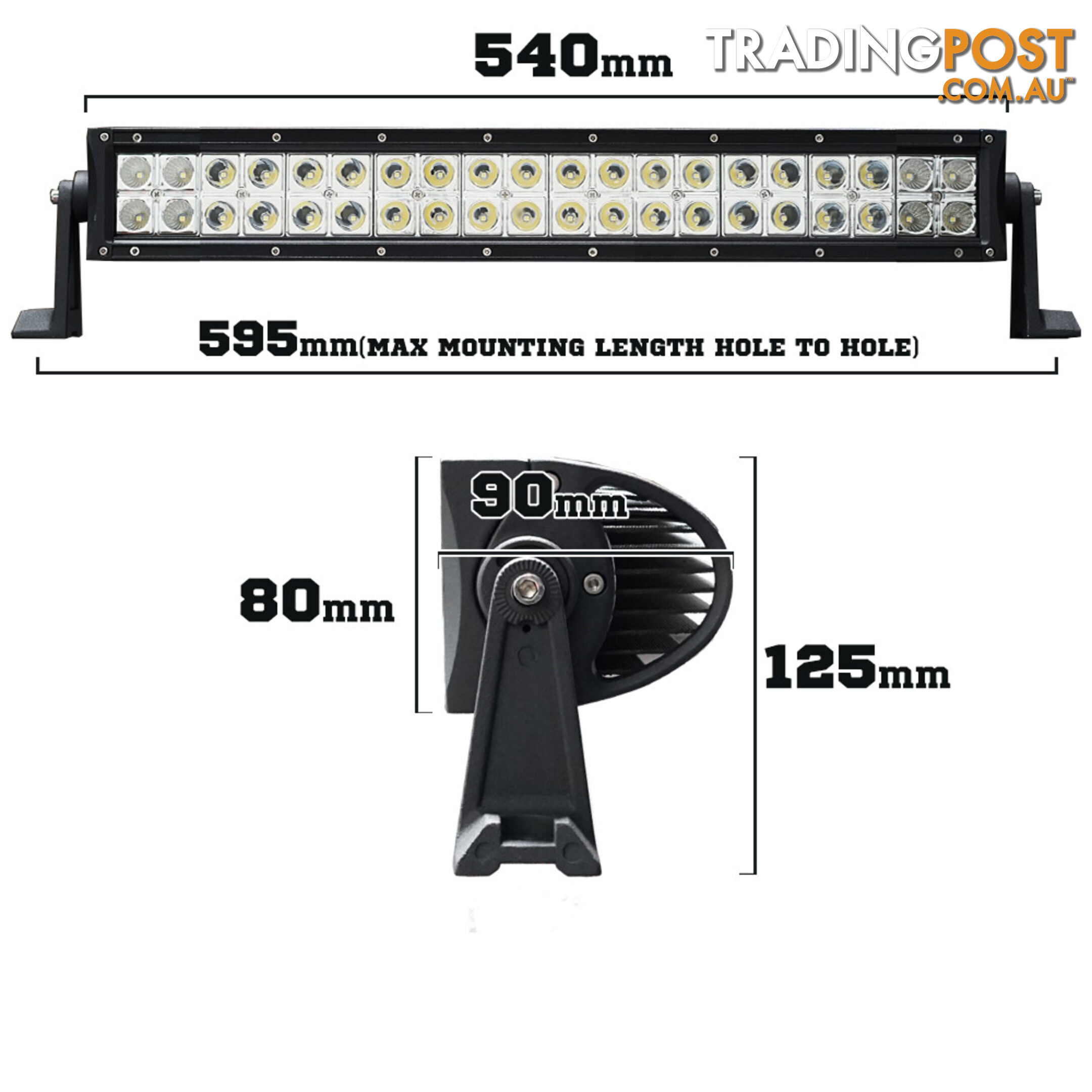 24inch 200W LED Light Bar Spot Flood Combo Offroad Work Driving Philips Lumileds