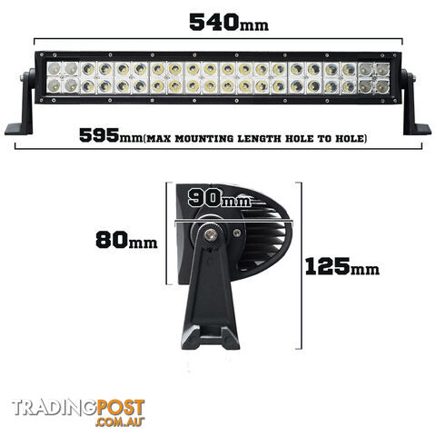 24inch 200W LED Light Bar Spot Flood Combo Offroad Work Driving Philips Lumileds