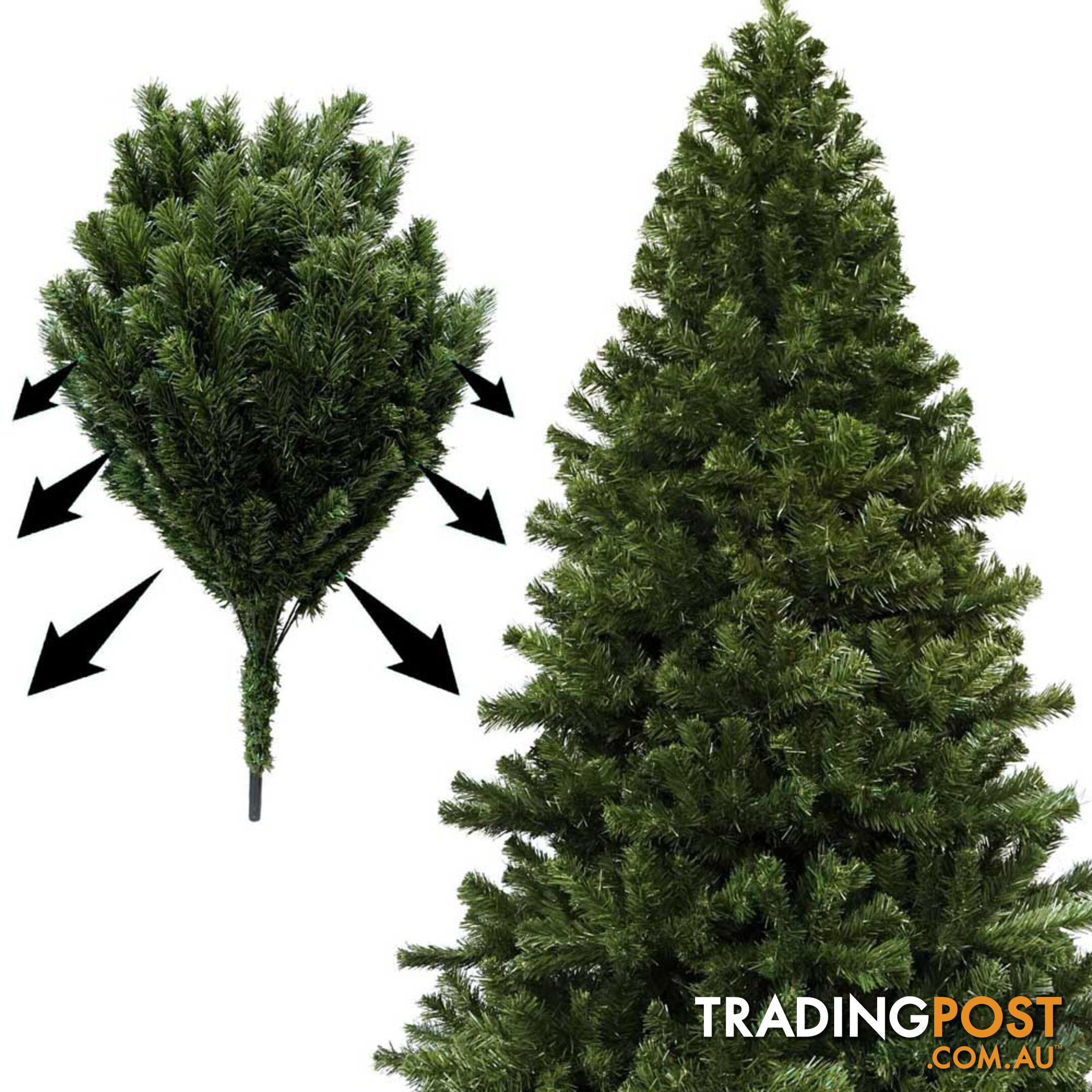 2.1M Christmas Tree 1550 Tips - Green