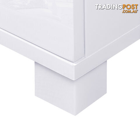 High Gloss Sideboard Storage Cabinet Cupboard White