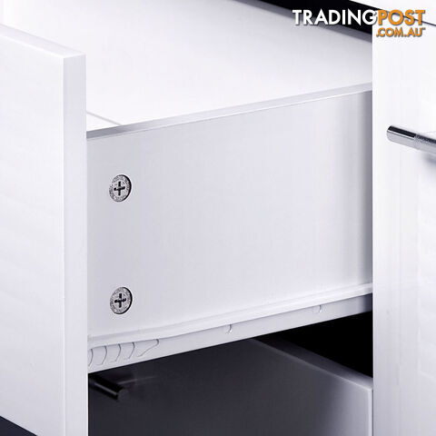 High Gloss Sideboard Storage Cabinet Cupboard White