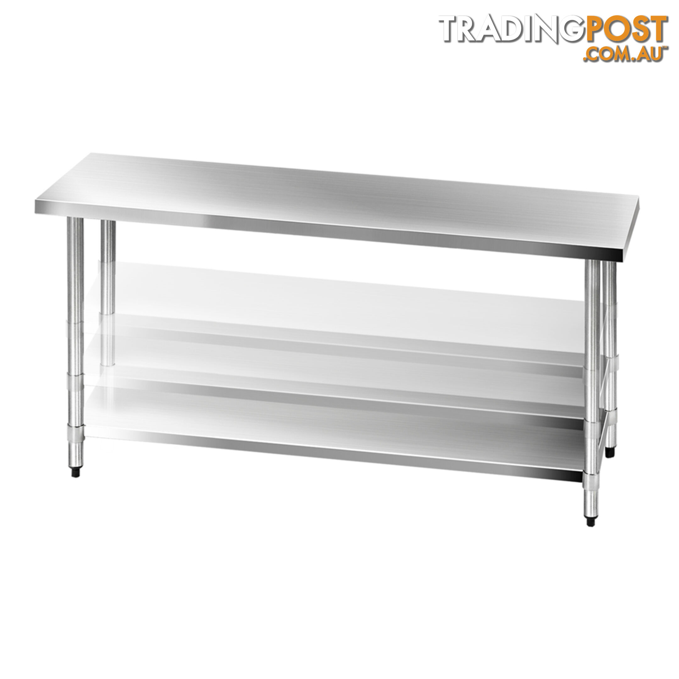 304 Stainless Steel Kitchen Work Bench Table 1829mm