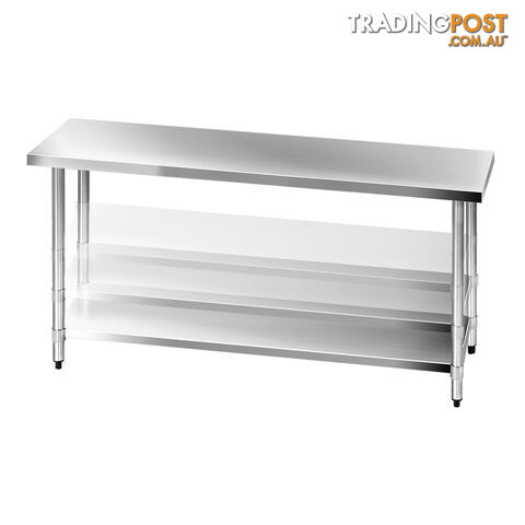 304 Stainless Steel Kitchen Work Bench Table 1829mm