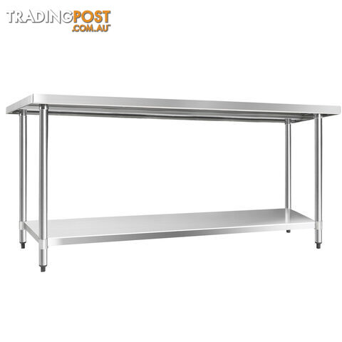 304 Stainless Steel Kitchen Work Bench Table 1829mm