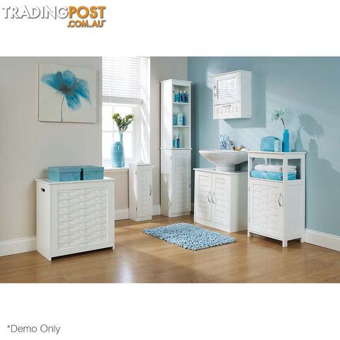 Weave Floor Hamper in WHITE - photo 2 of 2