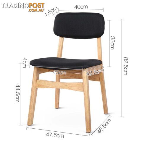 Set of 2 Replica Ari Dining Chairs - Black