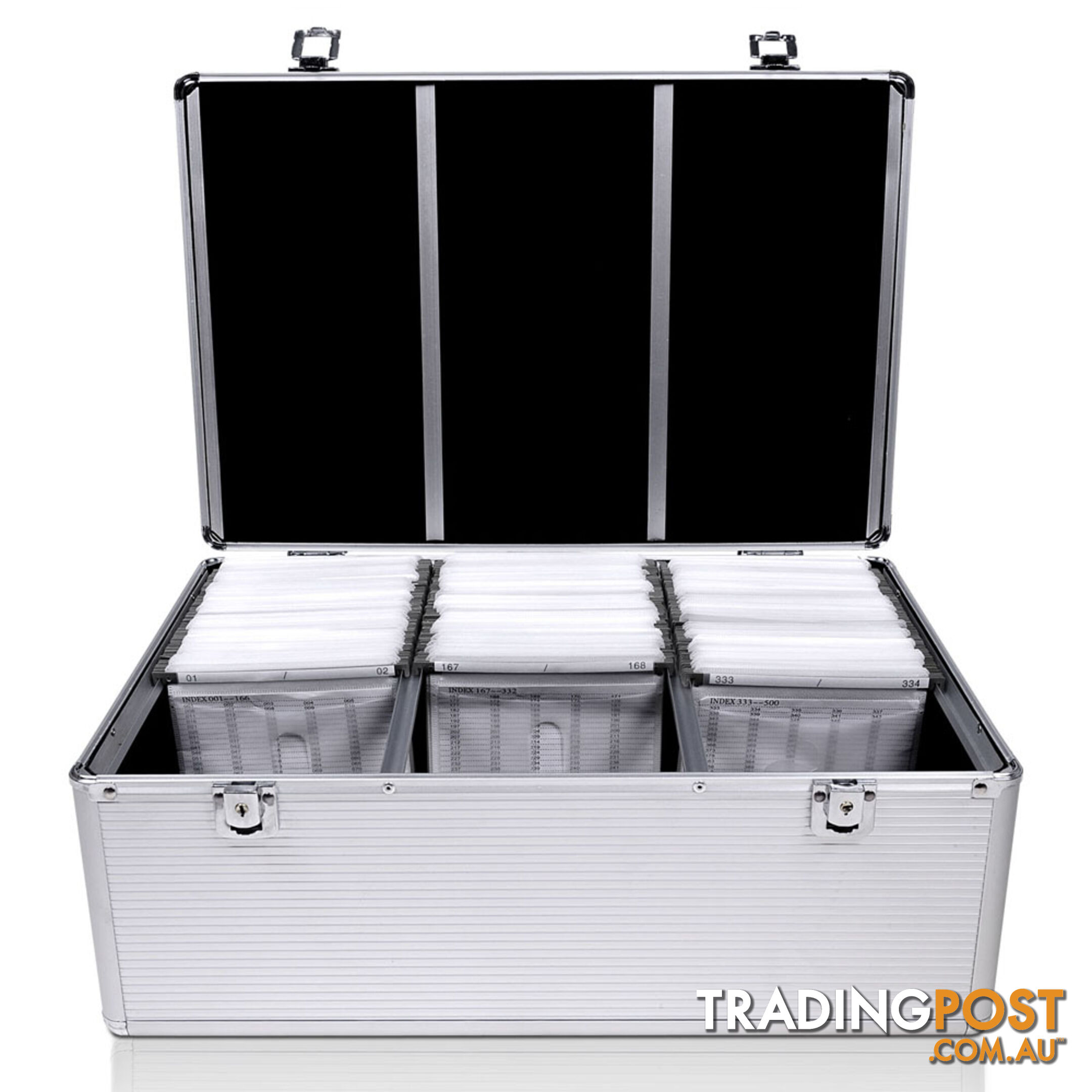 Aluminium CD DVD Bluray Storage Case Box 500 Discs SL