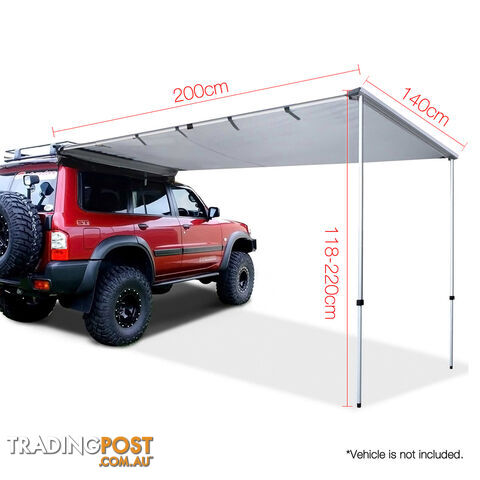 2X1.4M Car Awning  - Grey