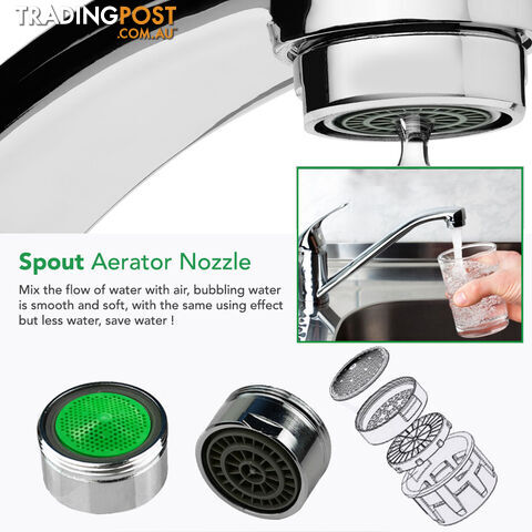 Long Kitchen Sink 360ë Swivel Spout Vanity Faucet Basin Mixer Tap Brass