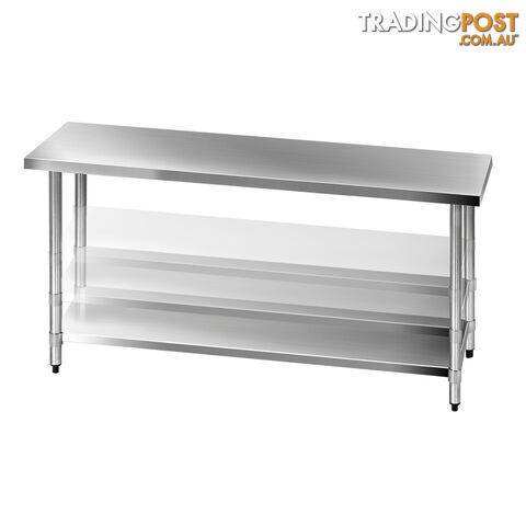 430 Stainless Steel Kitchen Work Bench Table 1829mm