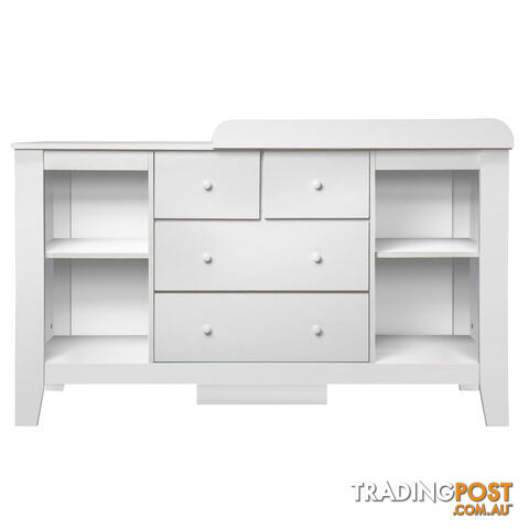 Drawer Baby Chest Change Table Dresser Cabinet White - photo 4 of 8