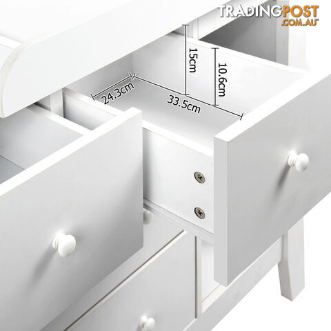 Drawer Baby Chest Change Table Dresser Cabinet White - photo 3 of 8