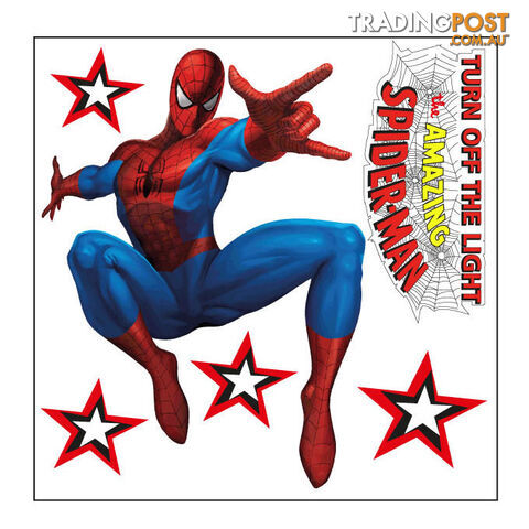 Spiderman Light Switch Wall Sticker - Totally Movable