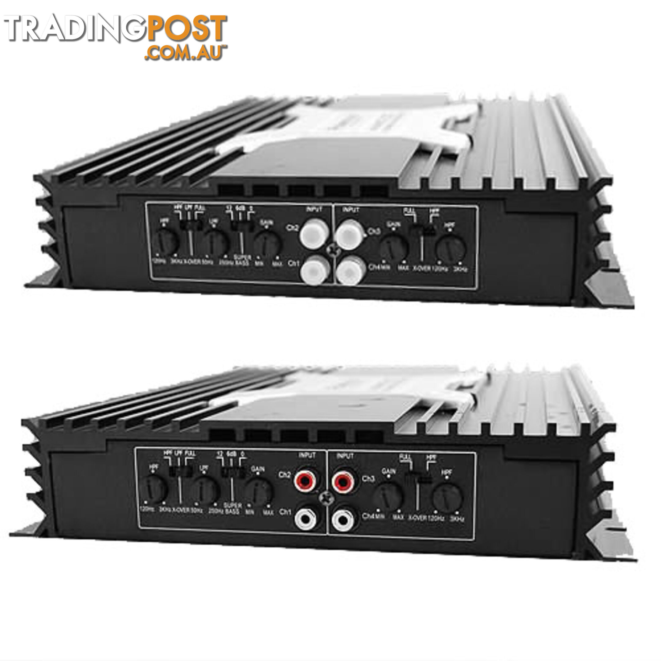 New PowerVox 5600 Watt 4 Channel Car Amplifier Black