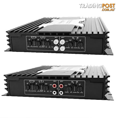 New PowerVox 5600 Watt 4 Channel Car Amplifier Black