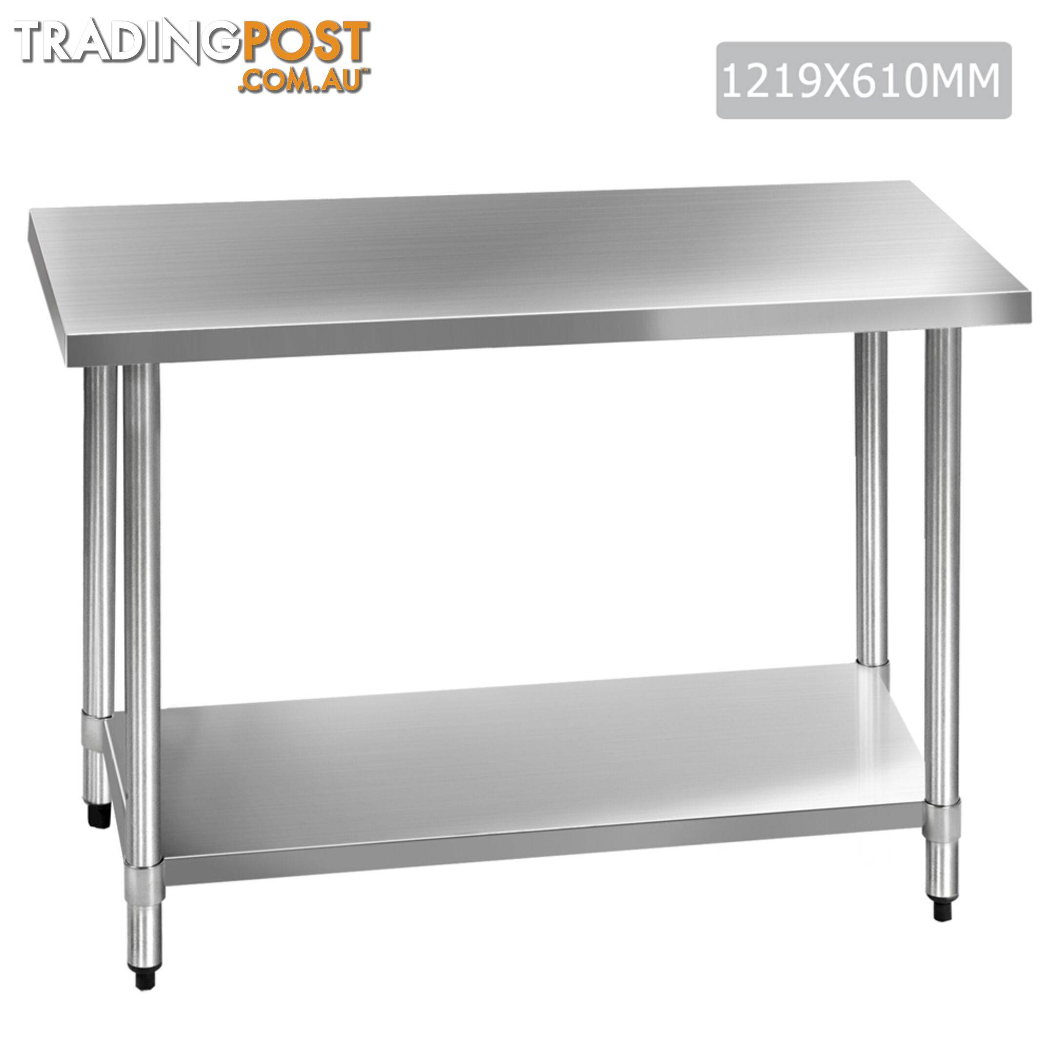 430 Stainless Steel Kitchen Work Bench Table 1219mm