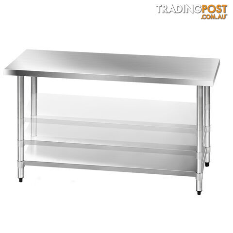 304 Stainless Steel Kitchen Work Bench Table 1524mm