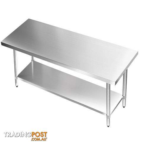 304 Stainless Steel Kitchen Work Bench Table 1524mm