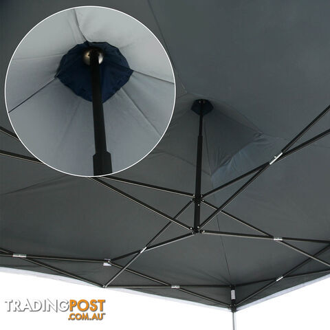 3m x 3m Pop-up Garden Outdoor Gazebo Blue - photo 5 of 8