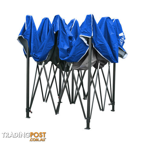 3m x 3m Pop-up Garden Outdoor Gazebo Blue - photo 4 of 8