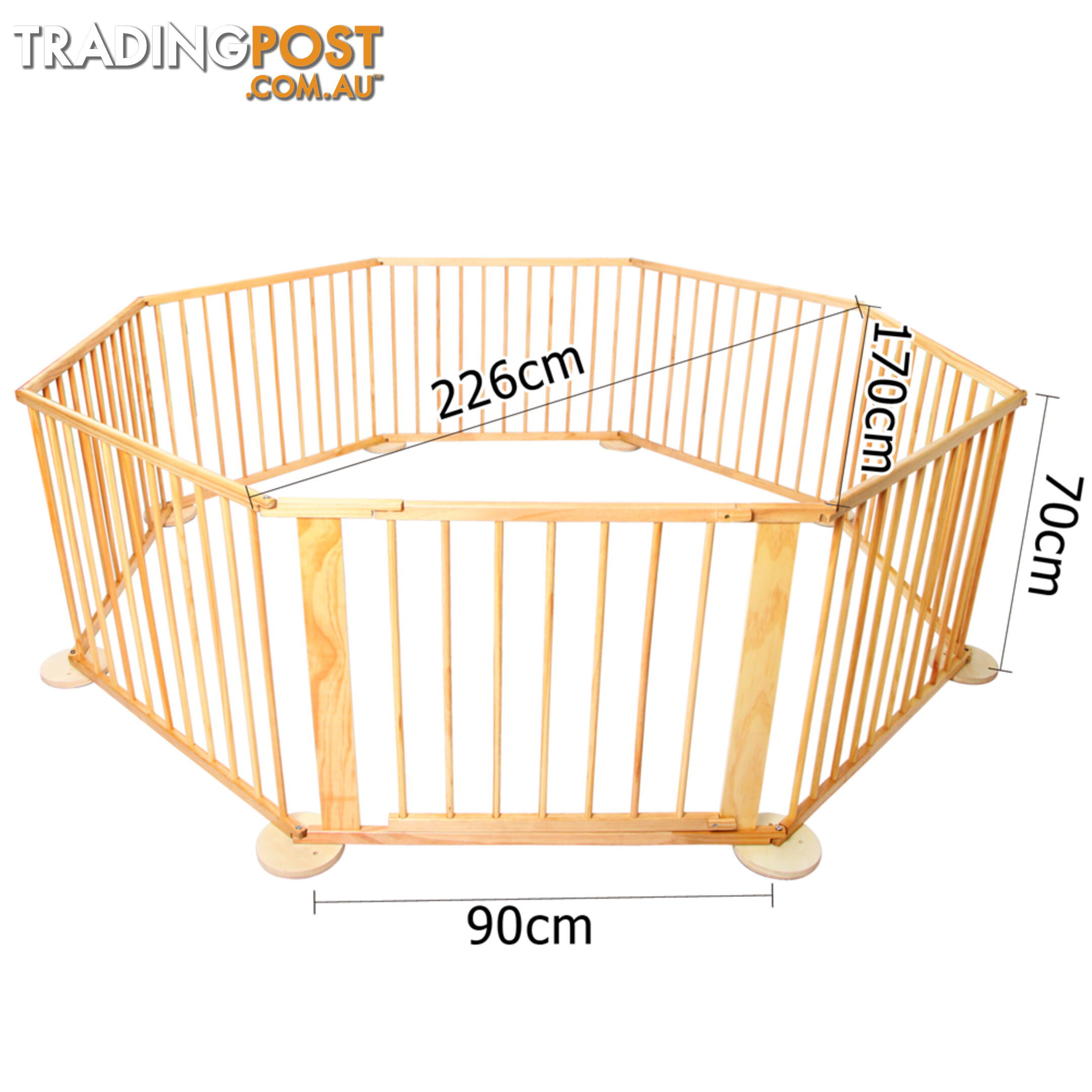 Baby Natural Wooden Playpen