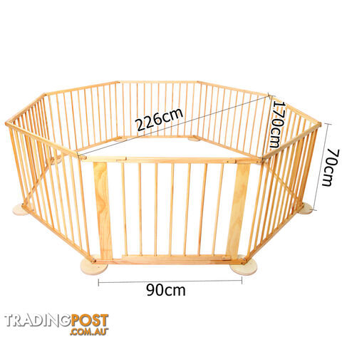 Baby Natural Wooden Playpen