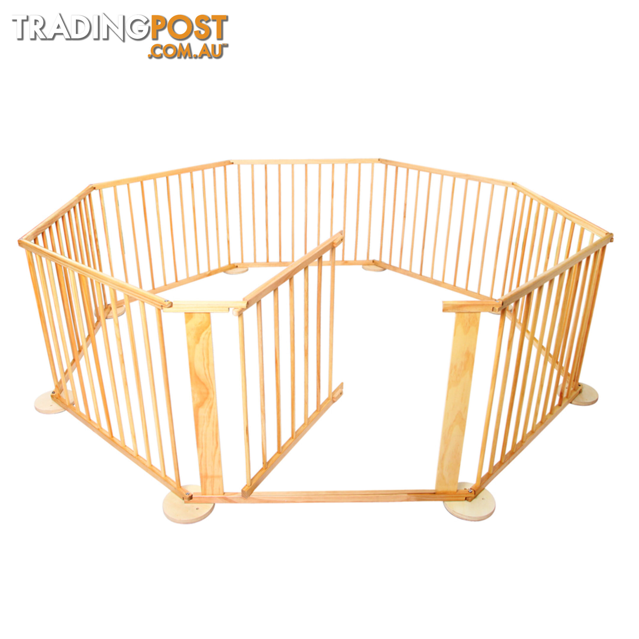 Baby Natural Wooden Playpen