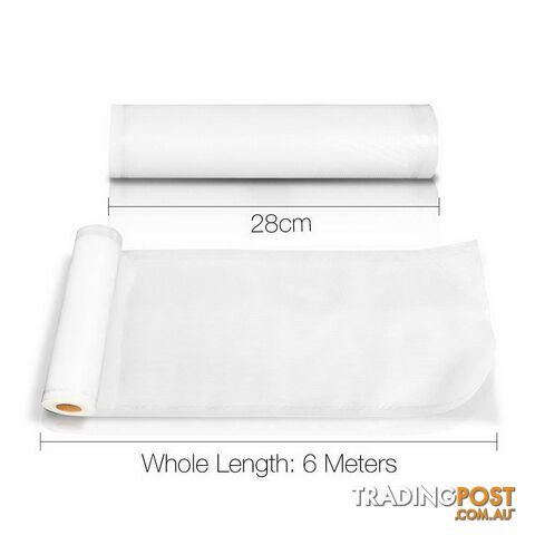 Set of 2 Food Saver Rolls - 28cm x 6M - photo 3 of 4