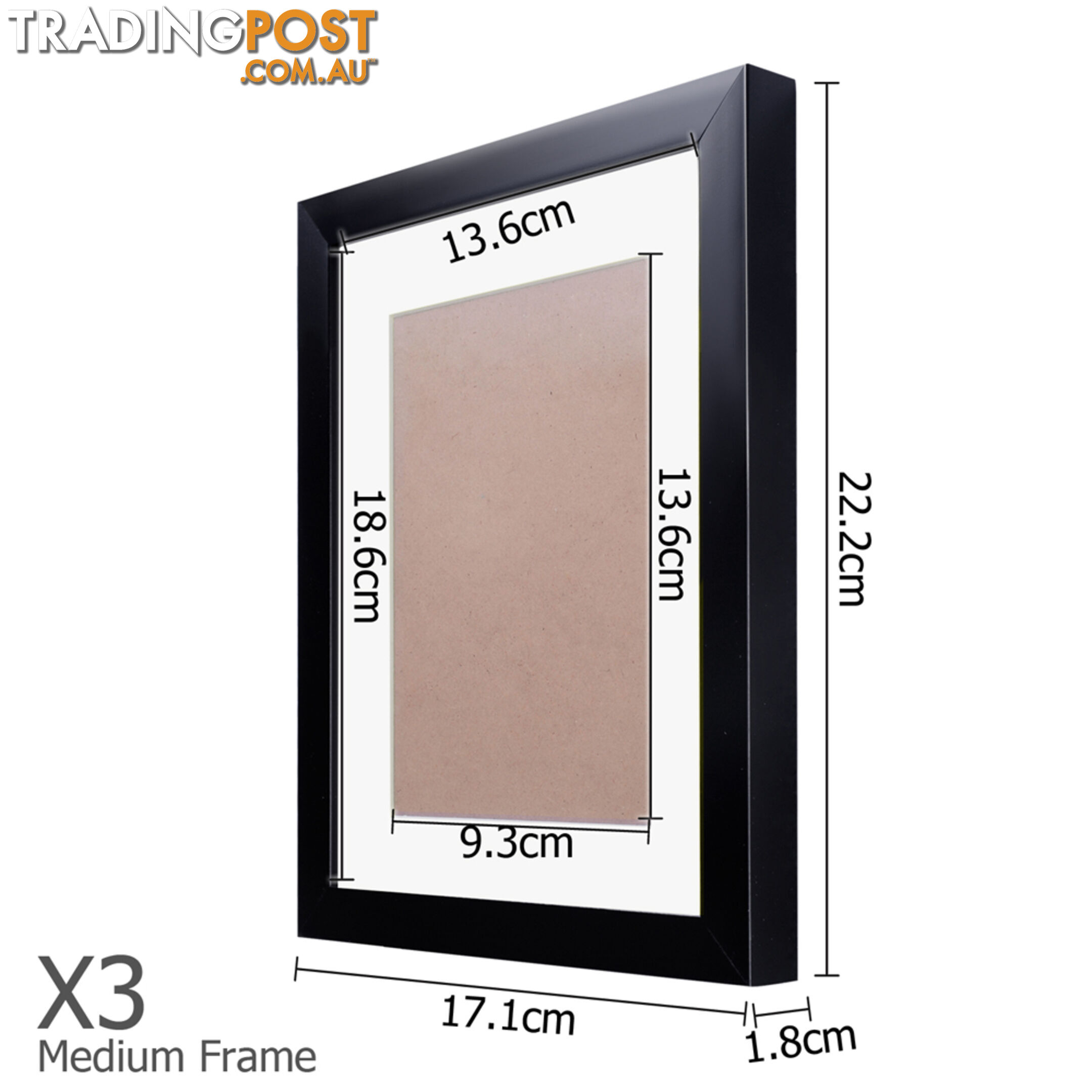 11 pcs Photo Frames Set Wall Black