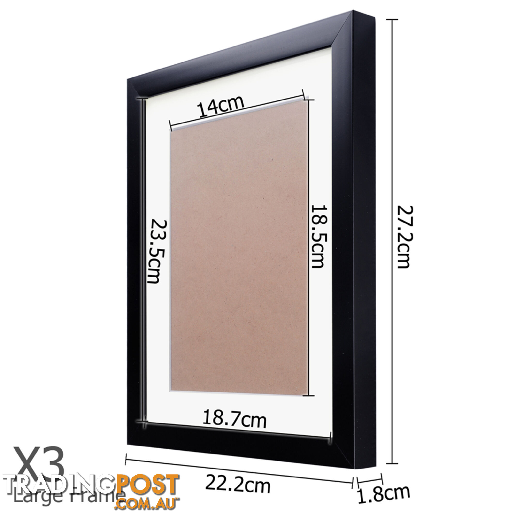 11 pcs Photo Frames Set Wall Black