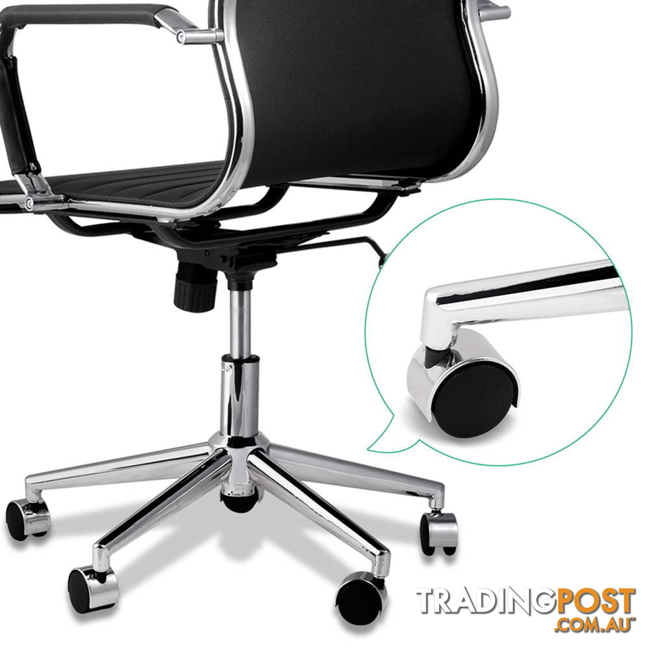 Eames Replica PU Leather Executive Designer Office Chair Black