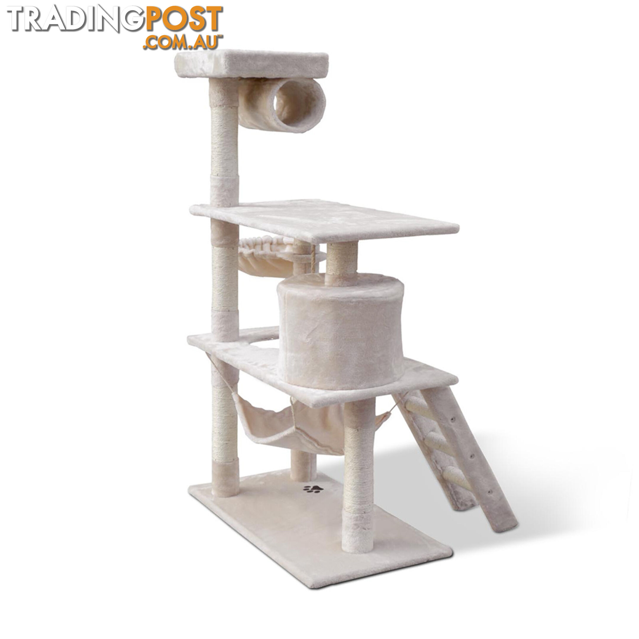 Cat Scratching Post  Tree House Condo 141cm Beige