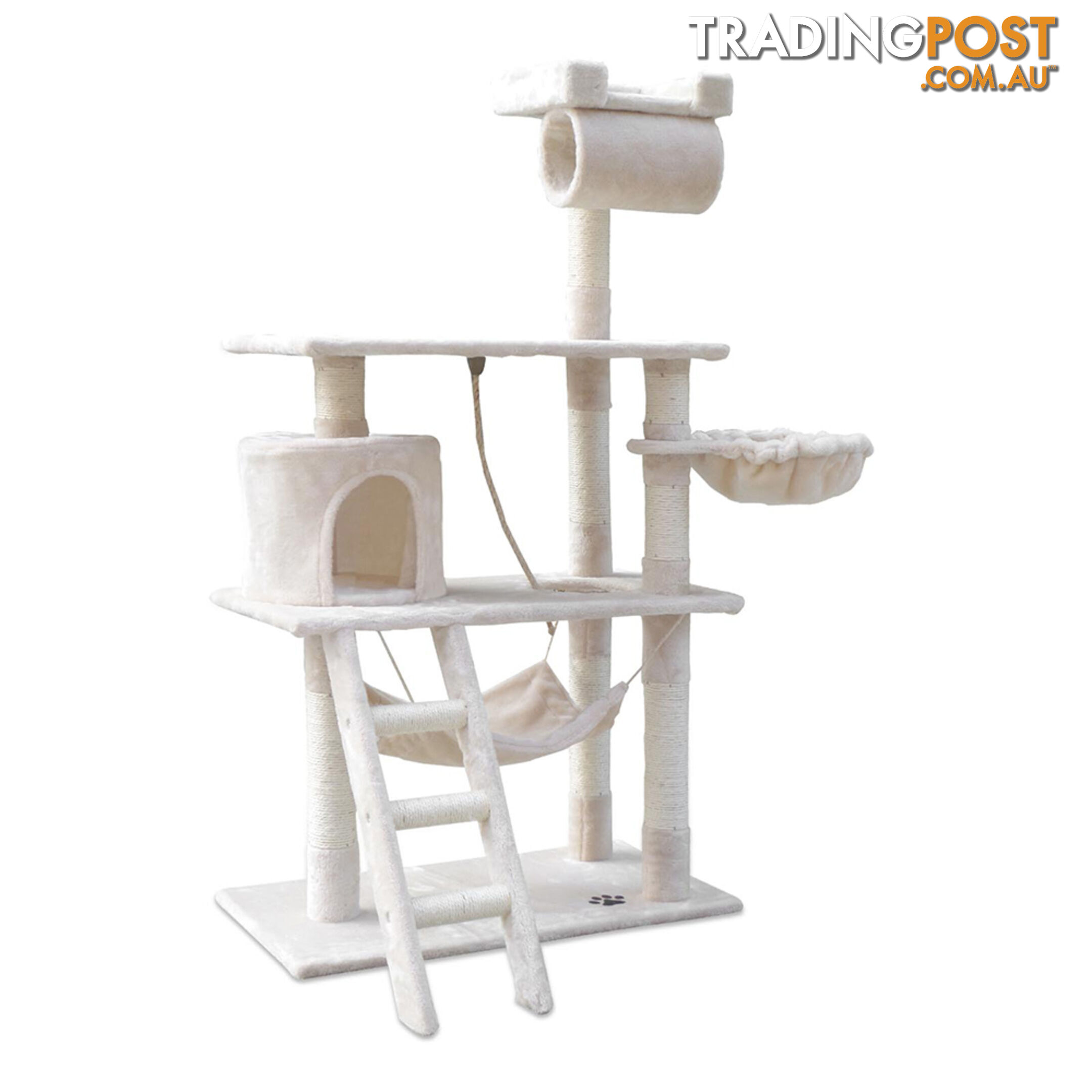 Cat Scratching Post  Tree House Condo 141cm Beige