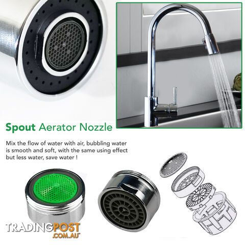 Kitchen Sink Basin Mixer Faucet 360ë Swivel Pull Out Spout Hose Tap